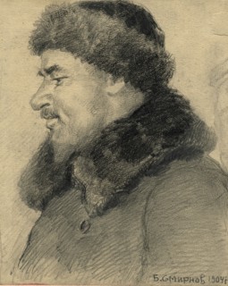Inhabitant of Krasnoyarsk, Serving at the Forest Pier on the Yenisei River, 1904. Creator: Boris Vasilievich Smirnov.