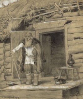 Village Sorcerer in the Ural Area. Village of Novoabdulino, 1904. Creator: Boris Vasilievich Smirnov.