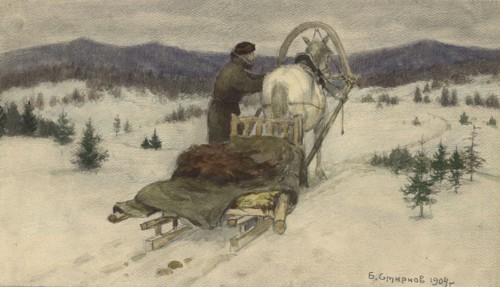 Siberian Expanse. In the Environs of Krasnoyarsk, 1904. Creator: Boris Vasilievich Smirnov.