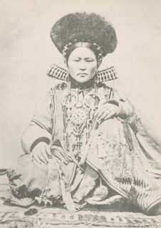 A Buriat Woman Sitting in the Honorable Pose, 1904-1917. Creator: Unknown.