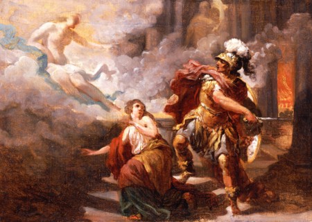 Helen Saved by Venus from the Wrath of Aeneas, 1779. Creator: Jacques Henri Sablet.
