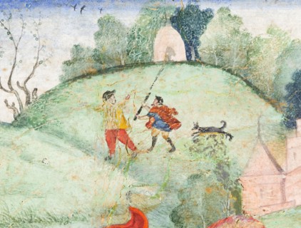 Europeans Embracing (image 2 of 3), c1590. Creator: Unknown.