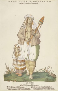 Mauritana in Domestico' from Trachtenbuch von Nurnberg (Costume Book of Nuremberg), co. CLXIII, 1577 Creator: Jost Ammon.