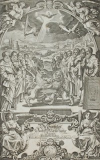 Frontispiece to the Book of Prophets, 17th century. Creator: Matthaus Merian.