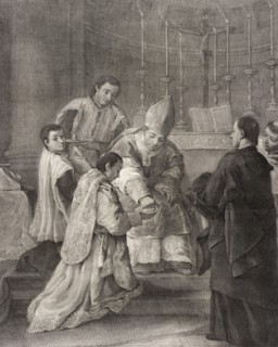 Ordination, c1755. Creators: Giovanni Marco Pitteri, Pietro Longhi.