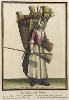 Recueil des modes de la cour de France, 'La Crieuse de Balets', after 1674. Creators: Jean-Baptiste Bonnart, Nicolas Bonnart.