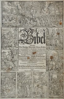 Frontispiece to the Bible, 1550. Creator: John Dieterberger.