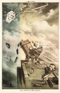 Cartoon from Puck, between 1880 and 1889. Creators: Joseph Keppler, Bernhard Gillam.