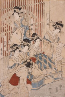 Courtesans of the Greenhouse, 1806. Creator: Kitagawa Utamaro.