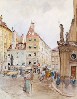 Franziskanerplatz in Vienna, 1899. Creator: H. Winter.