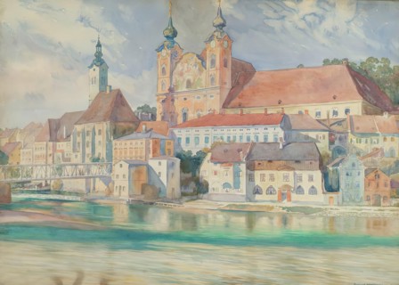 Michael Church in Steyr, 1917. Creator: Richard Harlfinger.