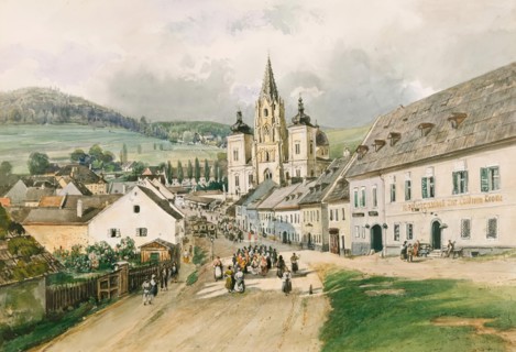 Mariazell, around 1840. Creator: Thomas Ender.