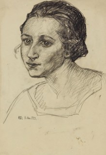 Portrait of a lady, 1923. Creator: Anny Dollschein.