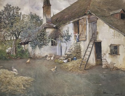 Farm in Lower Austria, 1914. Creator: Eduard Ameseder.