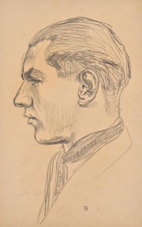 Portrait of Franz Barwig the Younger, around 1921. Creator: Franz Barwig the Elder.
