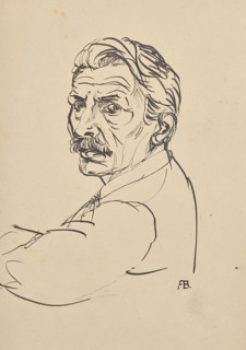 Self-portrait, 1927. Creator: Franz Barwig the Elder.