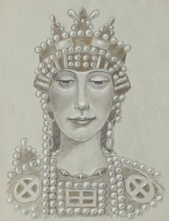 Empress Theodora, undated. (c1910s) Creator: Franz von Matsch.
