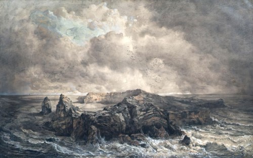 The island of St. Paul in the Indian Ocean, undated. (c1850s) Creator: Joseph Selleny.