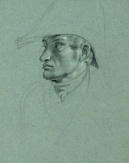 Head study for "Return of Emperor Franz from Pressburg", before 1828. Creator: Johann Peter Krafft.
