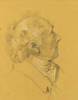 Portrait study for the "Exit of the Imperial Couple after Emperor Franz I's..., before 1828. Creator: Johann Peter Krafft.