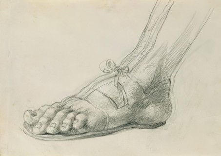 Sandals study for “Rüdiger and Angelika”, around 1842. Creator: Johann Peter Krafft.