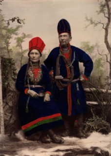Wife Inga Åren. Frostviken, Lapland. Nejla Macka Åren. Frostviken, Lapland, 1890-1900.  Creator: Helene Edlund.