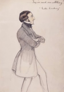'I'm in on everything!' Calle Lamberg. (c1850s). Creator: Fritz von Dardel.