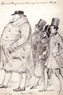 'General Masquerad-Organizer with staff'. Carl Fred. Piper, Dardel, Ehrnman, O. Björnstjerna, 1845 Creator: Fritz von Dardel.