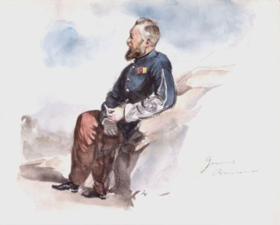 Portrait of General Augustin Henri Brincourt. (c1850s). Creator: Fritz von Dardel.