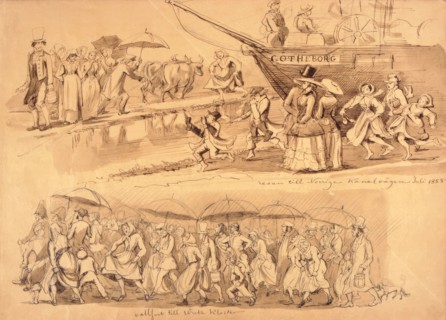 The trip to Norrige, Kanalvägen July 1855. Creator: Fritz von Dardel.