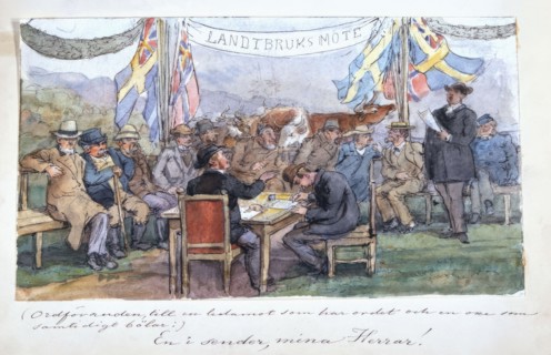 Agricultural meeting. (c1850s). Creator: Fritz von Dardel.