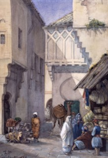 Street scene from Constantinople, 1886.  Creator: Fritz von Dardel.