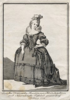 Gustaf III's national costume, 1778.  Creator: Jacob Gillberg.