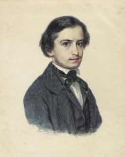 Portrait of Edvard Flygare, file. dr., 1829-52, son of Emilie Flygare-Carlén, 1848. Creator: Louis Meisener.