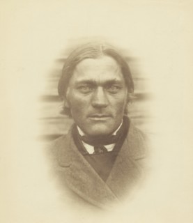 Male portrait depicting Keiky Raty from Eno, Karelia in Finland, 1877. Creator: Unknown.