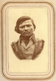 Portrait of Per Olof Amundsson Länta, Sirka's Sami village, 1868.  Creator: Lotten von Duben.