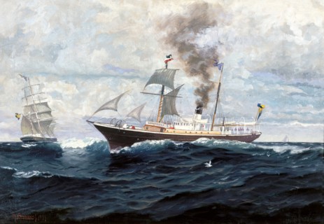 The steamship Gustaf II Adolf, 1899. Creator: Anund Emanuel.