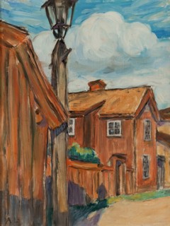 Pilot Edvin Johansson's farm, 1900. Creator: Abbe Lundgren.