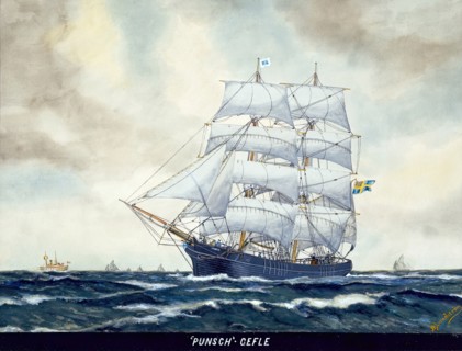 Brig Punch, (c1860s).  Creator: B Lundstrom.
