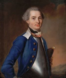 Officer portrait, (c1760s). Creator: Johan Henrik Scheffel.