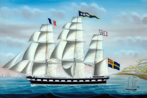 The ship Superior, (c1830s). Creator: Petrus Weyts.