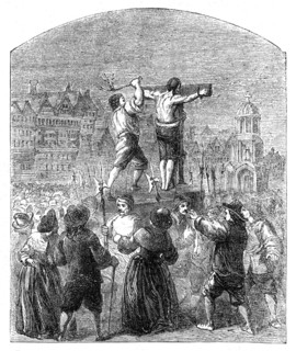 Ancient London: Flogging a Nonconformist in Cheapside, 1862. Creator: Unknown.