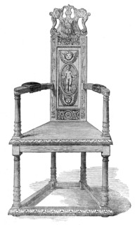 Alexander Pope's Chair, 1862. Creator: Unknown.