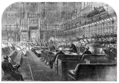 The Opening of Parliament by Royal Commission, 1862. Creator: Unknown.