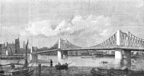 New bridge at Lambeth, 1862. Creator: Unknown.