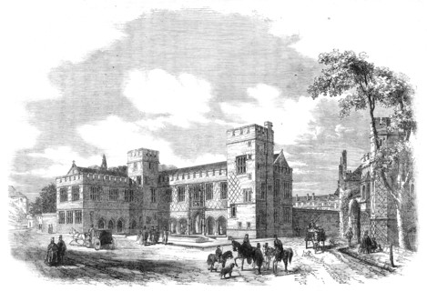 New school buildings at Eton College, 1862. Creator: Unknown.