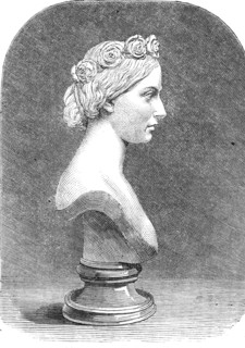 Bust of Her Royal Highness the Princess Alice, by Mrs. Thornycroft, 1862. Creator: Unknown.