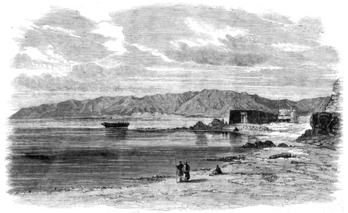 The Prince of Wales' Visit to Egypt: Suez - from a drawing by Frank Dillon, 1862. Creator: Unknown.
