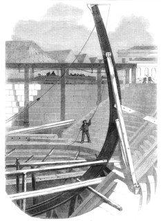 The new iron-clad fleet: stem of Her Majesty's steam-frigate Achilles, 50 guns, 1862. Creator: Unknown.