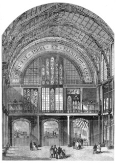 Opening of the International Exhibition: entrance to the Western Annexe, 1862. Creator: Unknown.